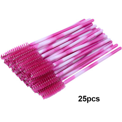 Kekelala 50/25 tk Värvilised mikroripsmeripsmetušš Wands Fake Lash Spoolies Mini kammiharja aplikaatorid ilumeigi tööriistad