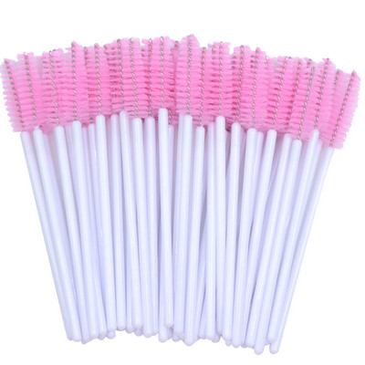 Kekelala 50/25 tk Värvilised mikroripsmeripsmetušš Wands Fake Lash Spoolies Mini kammiharja aplikaatorid ilumeigi tööriistad