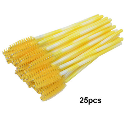 Kekelala 50/25 tk Värvilised mikroripsmeripsmetušš Wands Fake Lash Spoolies Mini kammiharja aplikaatorid ilumeigi tööriistad