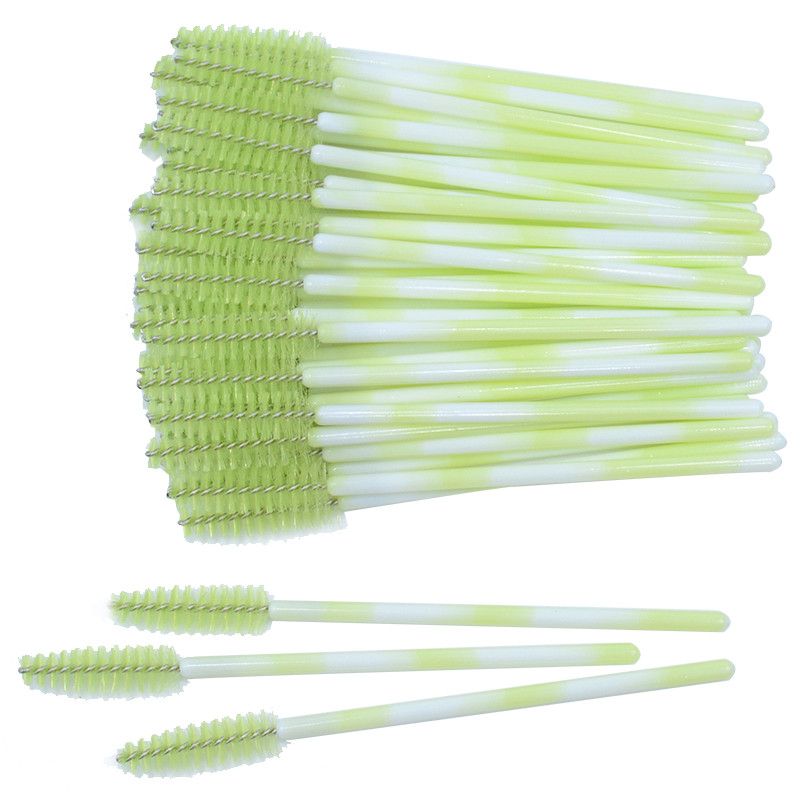 Kekelala 50/25 buc Baghete de rimel cu micro gene colorate Baghete pentru gene false Mini pieptene perie aplicatoare Instrumente de machiaj pentru frumusețe