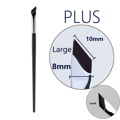 Četkica za olovku za oči s velikom oštricom Ultra tanka, finog kuta, ravna četkica za obrve Ispod očiju Četkica za šminkanje mjesta Kistovi za precizne detalje