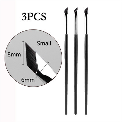 Četkica za olovku za oči s velikom oštricom Ultra tanka, finog kuta, ravna četkica za obrve Ispod očiju Četkica za šminkanje mjesta Kistovi za precizne detalje