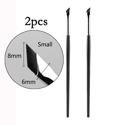 Četkica za olovku za oči s velikom oštricom Ultra tanka, finog kuta, ravna četkica za obrve Ispod očiju Četkica za šminkanje mjesta Kistovi za precizne detalje