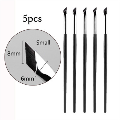 Četkica za olovku za oči s velikom oštricom Ultra tanka, finog kuta, ravna četkica za obrve Ispod očiju Četkica za šminkanje mjesta Kistovi za precizne detalje