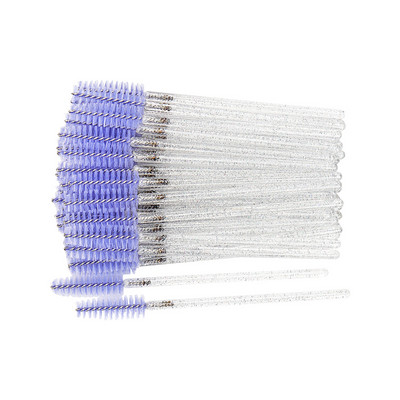 50gab Vienreizējās lietošanas kristāla skropstu aplauzuma birste Uzacu ķemme Skropstu tuša Wands Lashes Lifting Microbrush Skropstu pieaudzēšanas piederumi