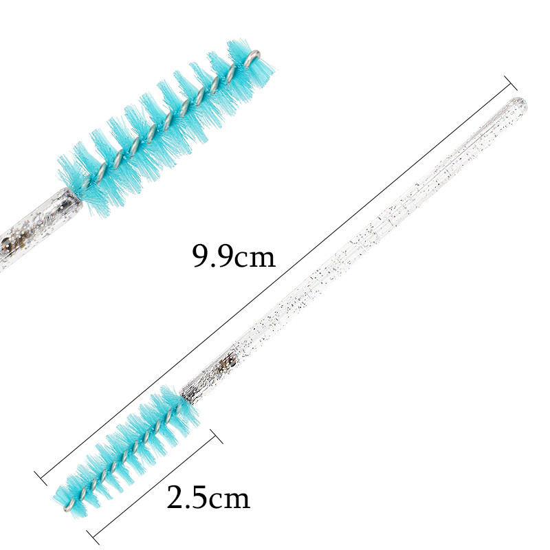 50gab Vienreizējās lietošanas kristāla skropstu aplauzuma birste Uzacu ķemme Skropstu tuša Wands Lashes Lifting Microbrush Skropstu pieaudzēšanas piederumi