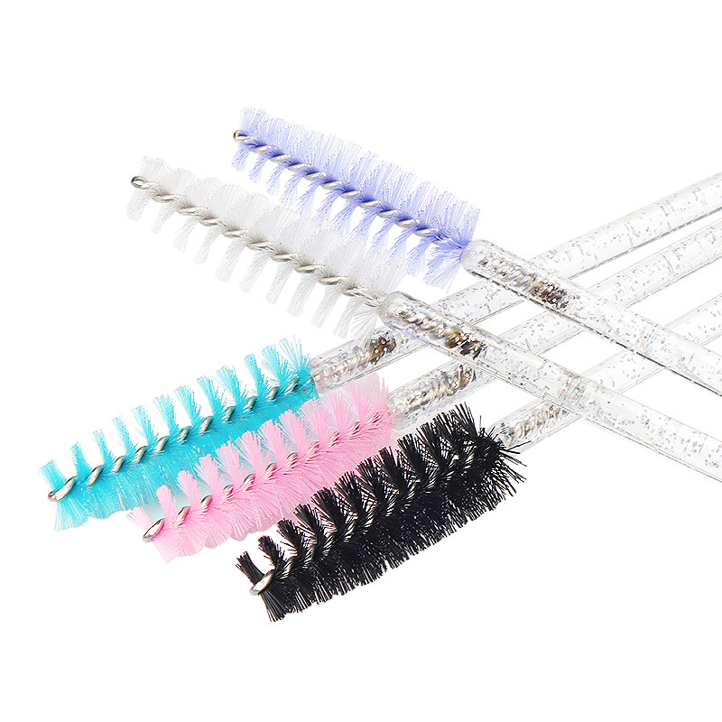 50gab Vienreizējās lietošanas kristāla skropstu aplauzuma birste Uzacu ķemme Skropstu tuša Wands Lashes Lifting Microbrush Skropstu pieaudzēšanas piederumi
