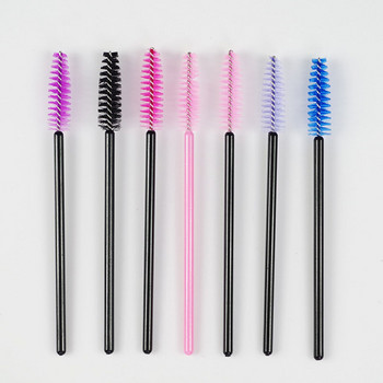 Νέα 50Pcs Make up Brushes Eye lashes Μάσκαρα μιας χρήσης Ραβδί Εφαρμογής Eye lashes Cosmetic Brush Maquiagem For Makeup Tools