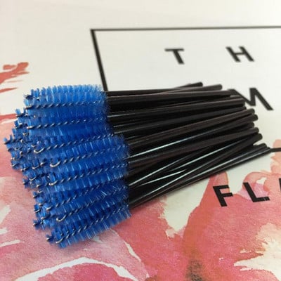 Nové 50 ks štetcov na líčenie, mihalnice, jednorazové maskary, aplikátory, mihalnice, kozmetické štetce, manikúra na líčenie