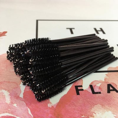 Nové 50 ks štetcov na líčenie, mihalnice, jednorazové maskary, aplikátory, mihalnice, kozmetické štetce, manikúra na líčenie