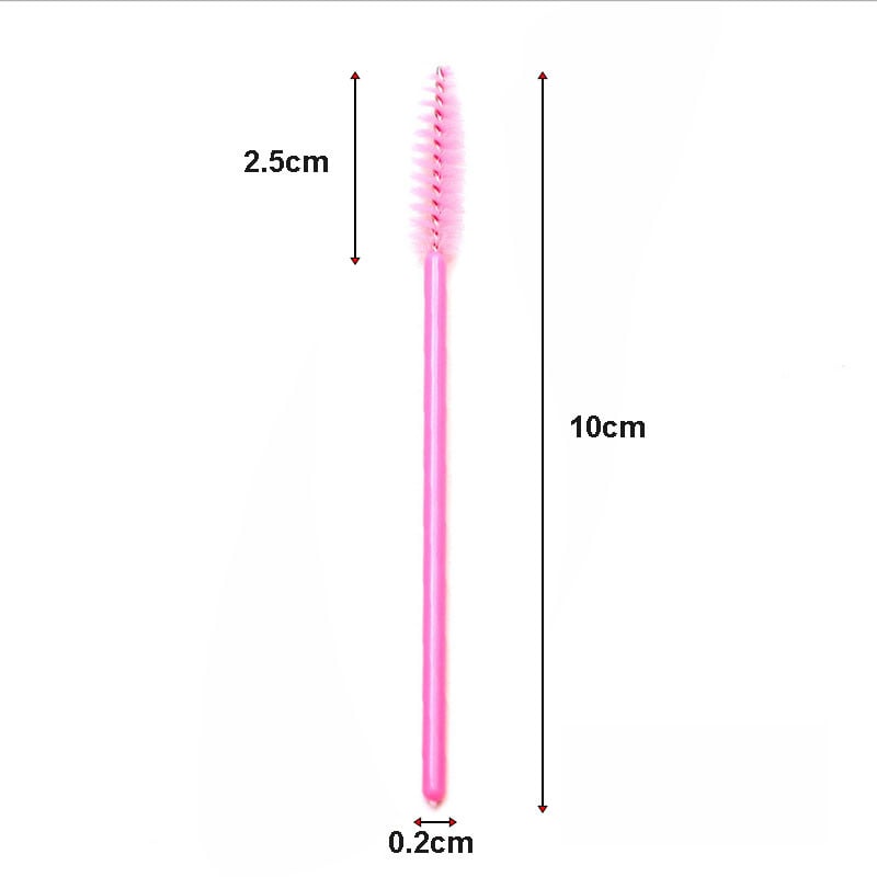 Nové 50 ks štetcov na líčenie, mihalnice, jednorazové maskary, aplikátory, mihalnice, kozmetické štetce, manikúra na líčenie