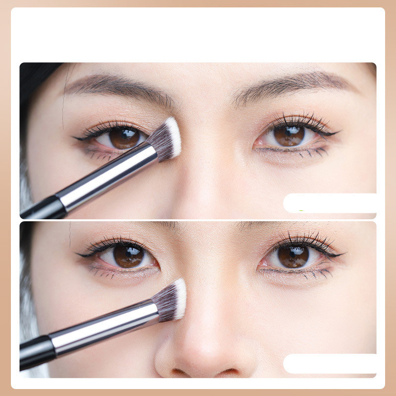 1 kom. Kist za šminku Kosa ravna glava Nos Kist za sjene Korektor podrezivanje Duga šipka Kist Profil Shadow Nose Faint Dye Kist