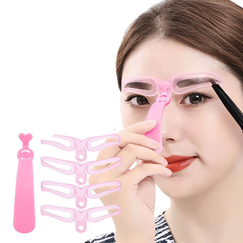 4/8GAB Uzacu trafarets Uzacu veidotājs grima rīki Trafarets Eye for Arrows Skropstas Aksesuāri Uzacu formas grima trafarets