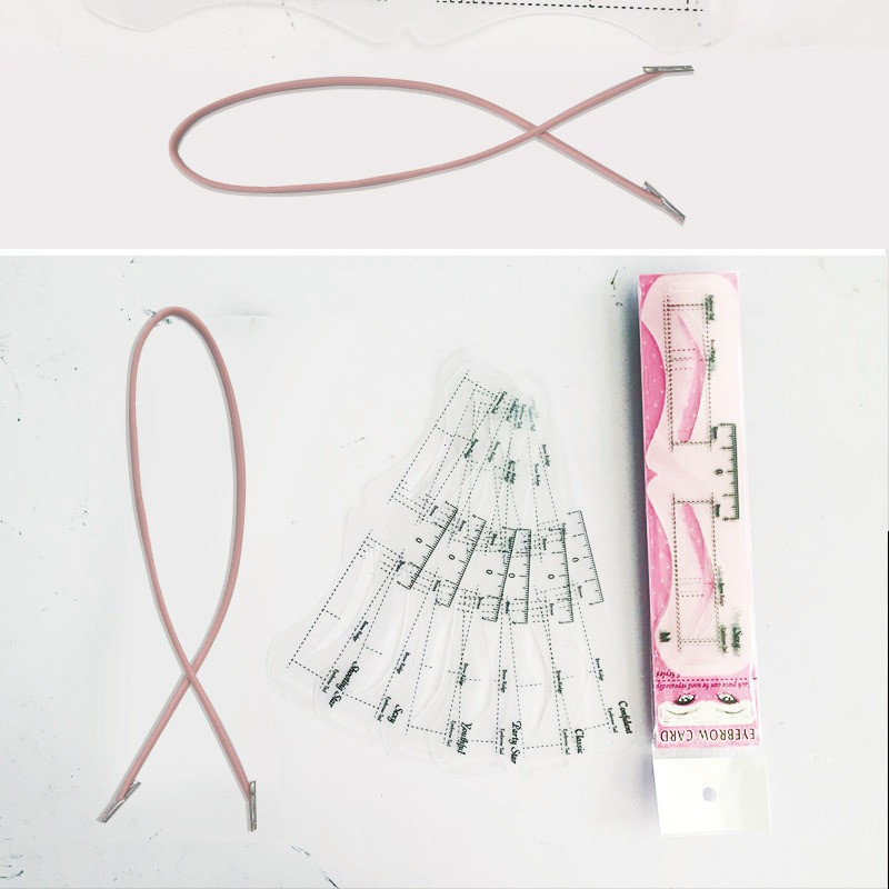 6 Stila Fiksējams Uzacu Trafarets Kopšanas Veidotāja Veidne Atkārtoti lietojamas Uzlīmes Make Up Instrumenti Uzacu Zīmogs Kosmētika