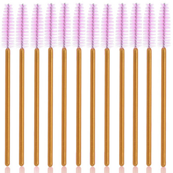 Mascara Wands Eyelash Brush Gold Applicators Eye Lash Curling Comb Βούρτσα επέκτασης βλεφαρίδων Μακιγιάζ Βουρτσάκι για τα φρύδια