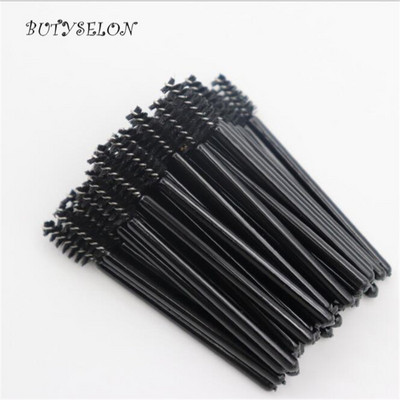 50 komada jednokratne mikro četkice za trepavice Češalj za obrve Mini maskara štapić aplikator mikročetkice pribor za nadogradnju trepavica Alati za šminkanje