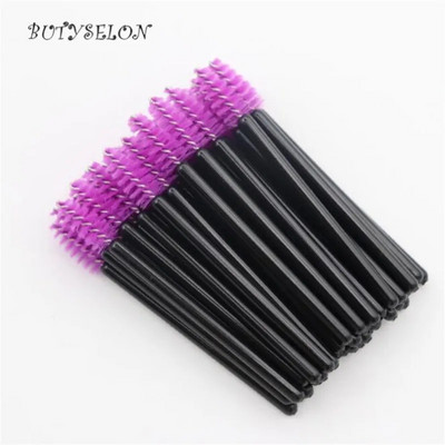 50 komada jednokratne mikro četkice za trepavice Češalj za obrve Mini maskara štapić aplikator mikročetkice pribor za nadogradnju trepavica Alati za šminkanje