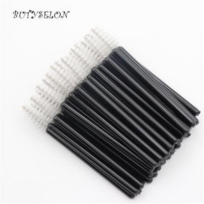 50 komada jednokratne mikro četkice za trepavice Češalj za obrve Mini maskara štapić aplikator mikročetkice pribor za nadogradnju trepavica Alati za šminkanje