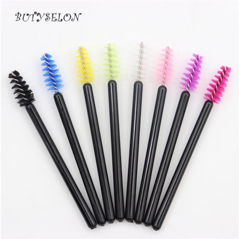 50 komada jednokratne mikro četkice za trepavice Češalj za obrve Mini maskara štapić aplikator mikročetkice pribor za nadogradnju trepavica Alati za šminkanje