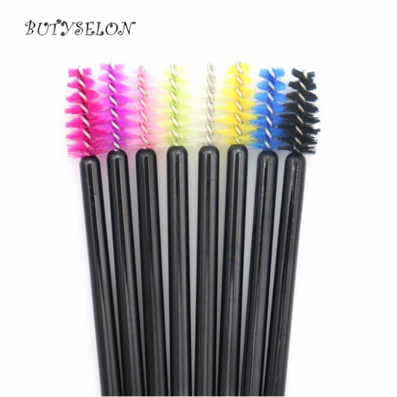 50 komada jednokratne mikro četkice za trepavice Češalj za obrve Mini maskara štapić aplikator mikročetkice pribor za nadogradnju trepavica Alati za šminkanje