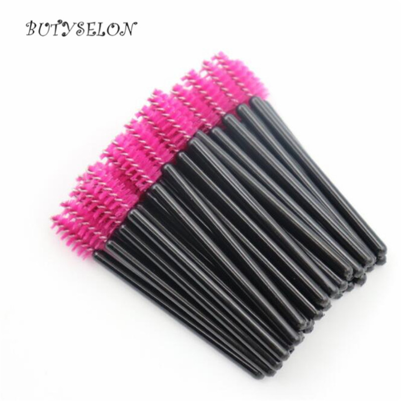 50 komada jednokratne mikro četkice za trepavice Češalj za obrve Mini maskara štapić aplikator mikročetkice pribor za nadogradnju trepavica Alati za šminkanje
