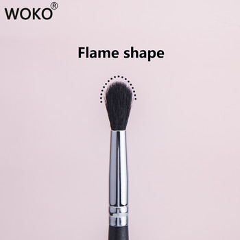 224 Crease Brush Eye Shadow Crease Blending Makeup Brushes High Quality Flame Shape Goat Hair Eye Shadow Crease Makeup Brush Инструмент за грим