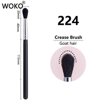 224 Crease Brush Eye Shadow Crease Blending Makeup Brushes High Quality Flame Shape Goat Hair Eye Shadow Crease Makeup Brush Инструмент за грим