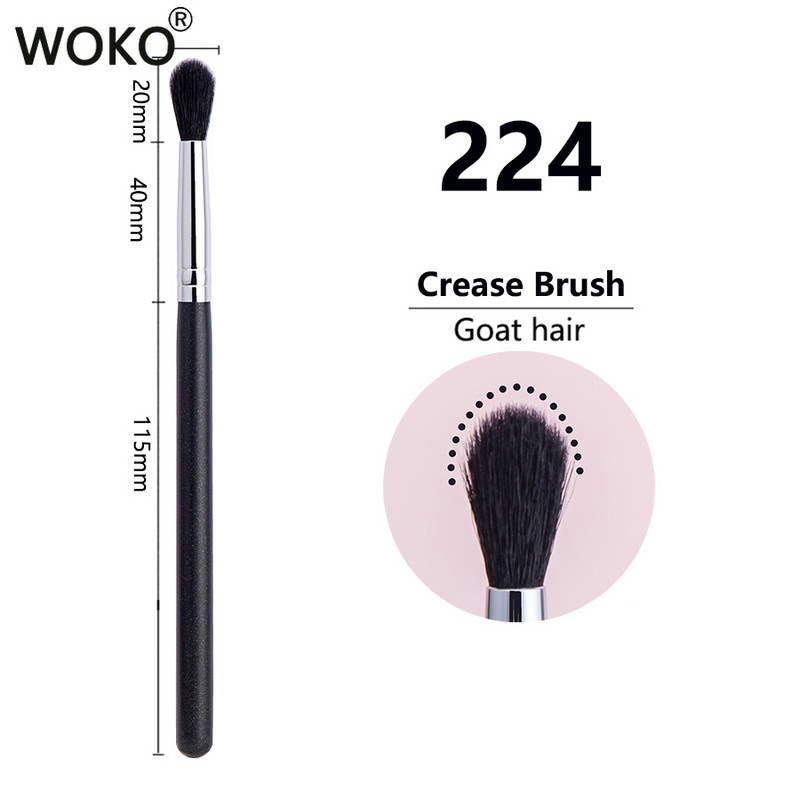 224 Crease Brush Eye Shadow Crease Blending Aplauzuma otas Augstas kvalitātes liesmas formas kazas mati acu ēnas rievu veidošanas rīks