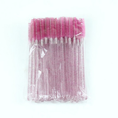 CNKESS 50gb vienreizējās skropstu birstes pieaudzējošas kristāla uzacu birstītes skropstu tuša zizlis acu skropstas kosmētiskais instrumentu komplekts grims skaistums