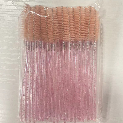 CNKESS 50gb vienreizējās skropstu birstes pieaudzējošas kristāla uzacu birstītes skropstu tuša zizlis acu skropstas kosmētiskais instrumentu komplekts grims skaistums