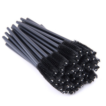 YSDO 50 Pieces Of Eyelash Brush Makeup Βούρτσα βλεφαρίδων μιας χρήσης Nylon Σετ βούρτσας βλεφαρίδων Εργαλεία μακιγιάζ Πλαστική χτένα