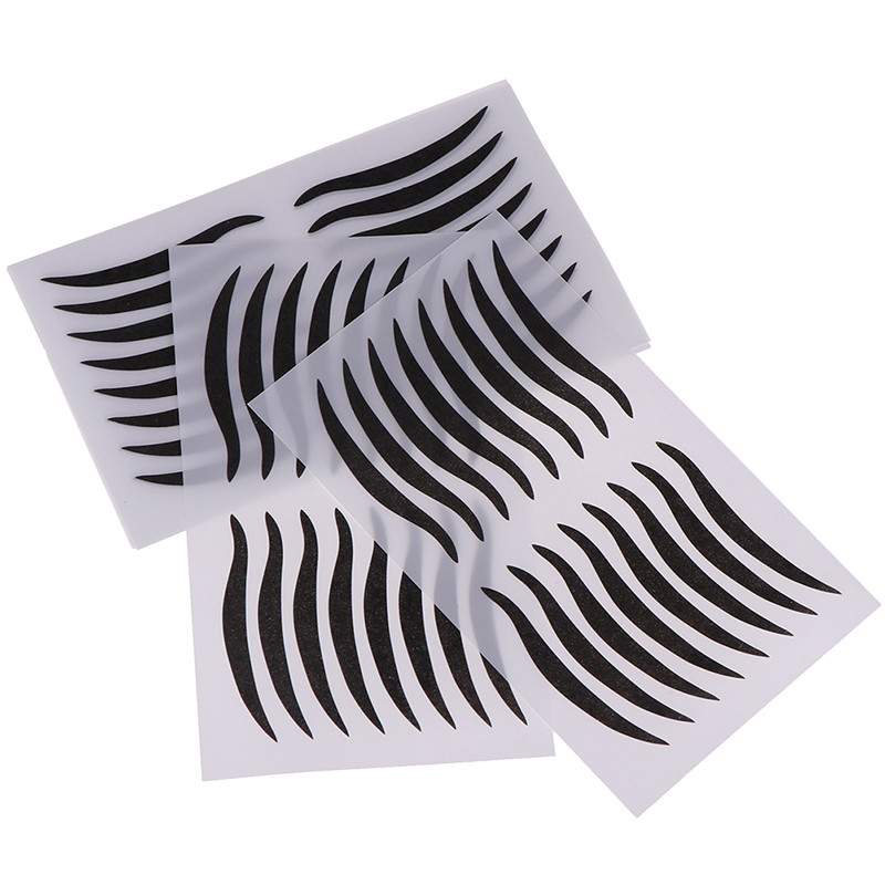 Karstā izpārdošana 1 loksnes melnu acu uzlīme, melna plakstiņu rīki Acu zīmulis Tape Skaistums Acu zīmulis uzlīme grima rīks