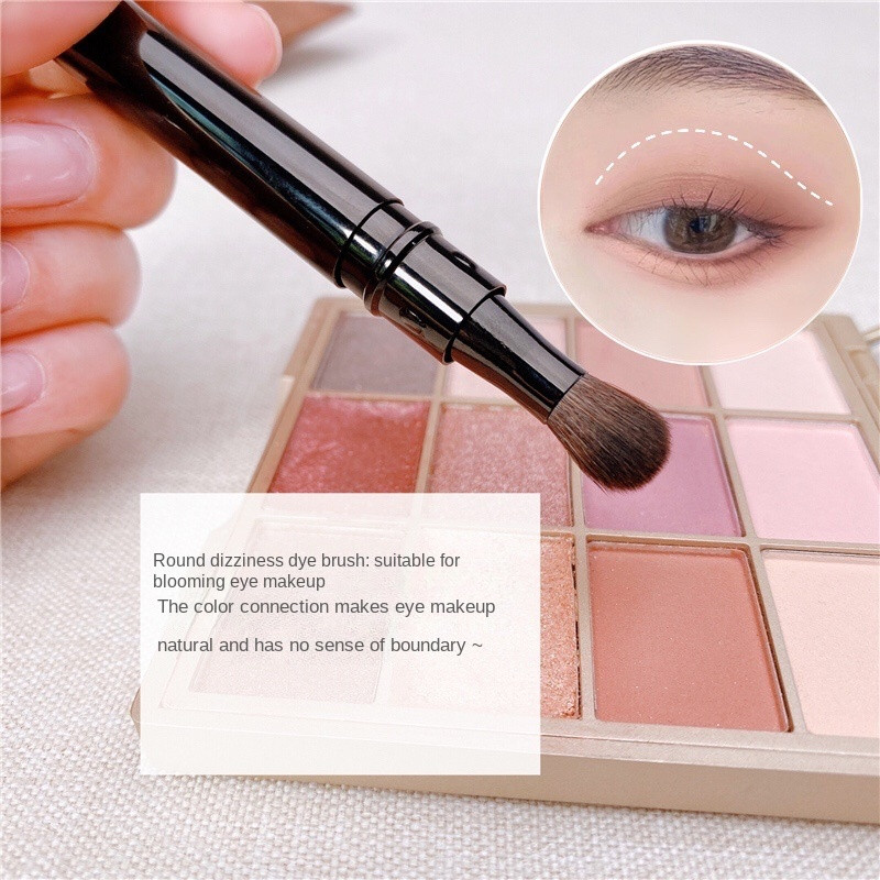 Aplauzuma otiņas Pārnēsājamas Divgalvu acu ēnas Nose Highlight Korektors Detail Blending Uzacu Lūpu Aplauzuma Otiņa Kosmētikas rīki