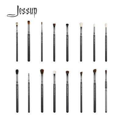 Jessup 1pc Professional Make up Brush Fiber Hair peitekreem Silmapliiats Blending EyeShader Huulemust- Silver Beauty Cosmetic Tool