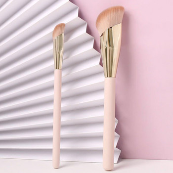 Karsyngirl 2Pcs Foundation Πινέλο Μακιγιάζ Oblique Head Liquid Foundation Concealer Blending Brushes Face Contour Beauty Tool