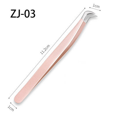 1 kom. pinceta za ekstenzije trepavica, nehrđajući čelik, 3D točna kopča, pinceta za trepavice, pribor za ekstenzije trepavica, set alata