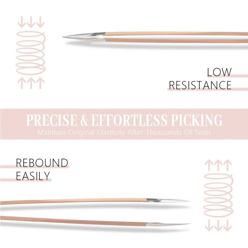 1 kom. pinceta za ekstenzije trepavica, nehrđajući čelik, 3D točna kopča, pinceta za trepavice, pribor za ekstenzije trepavica, set alata