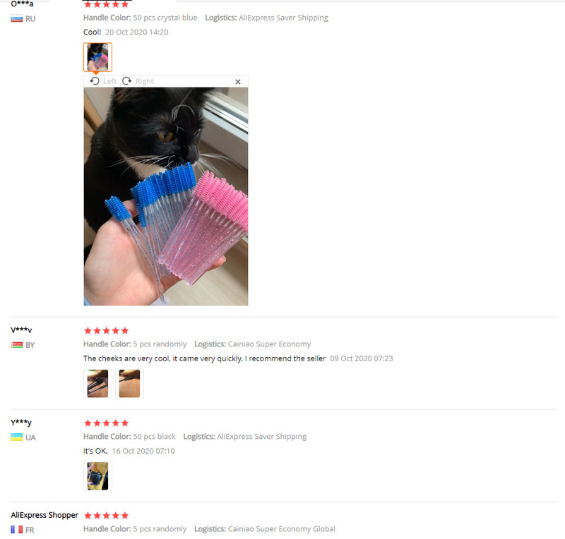 Labas kvalitātes vienreizlietojamie 5-50 gab. Crystal Eyelashes Aplauzuma birstes Krāšņs dimanta rokturis Skropstu nūjiņas Skropstu pieaudzēšanas rīki