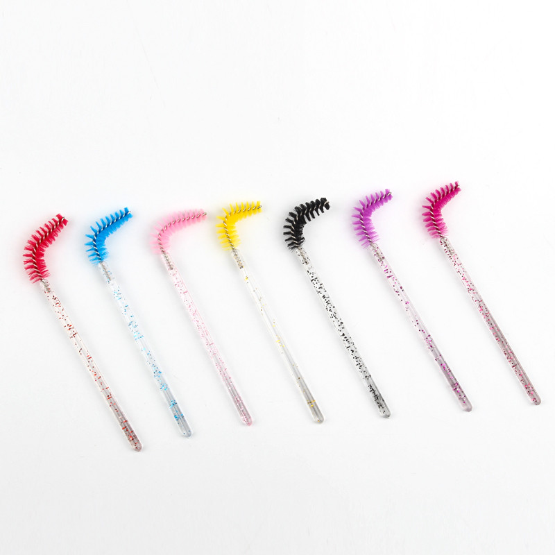 Labas kvalitātes vienreizlietojamie 5-50 gab. Crystal Eyelashes Aplauzuma birstes Krāšņs dimanta rokturis Skropstu nūjiņas Skropstu pieaudzēšanas rīki