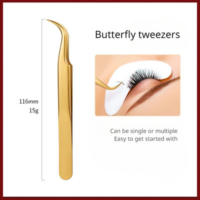 Mākslīgās skropstas Pincetes Mākslīgās skropstu pieaudzēšanas personīgās izliektas skropstas uzacu skavas Aplauzuma rīki Pincetes grima rīki