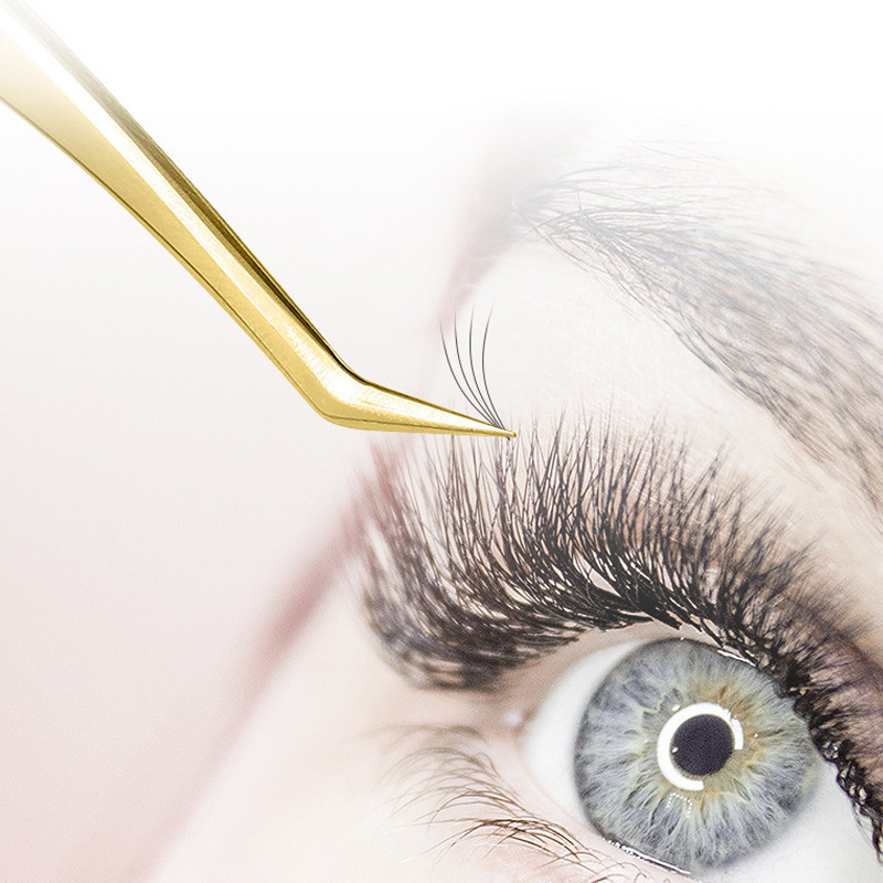 Mākslīgās skropstas Pincetes Mākslīgās skropstu pieaudzēšanas personīgās izliektas skropstas uzacu skavas Aplauzuma rīki Pincetes grima rīki