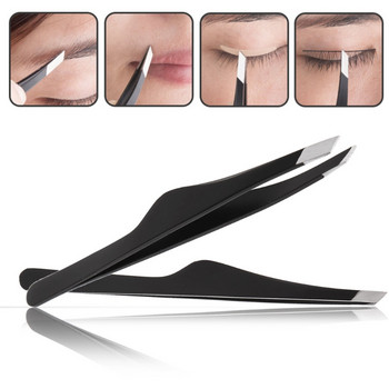 HUAMIANLI Eyebrow Tweezer Pro Дамски пинсети за вежди Hair Beauty Наклонени пинсети от неръждаема стомана Инструмент Dropshipping