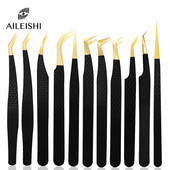 Skropstu pincete melna nerūsējošā tērauda Supercieta Precīzijas Antistatiskā Pincete Skropstu pieaudzēšana Skropstu pieaudzēšanas piederumi Aplauzuma rīki