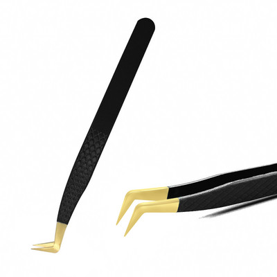 Skropstu pincete melna nerūsējošā tērauda Supercieta Precīzijas Antistatiskā Pincete Skropstu pieaudzēšana Skropstu pieaudzēšanas piederumi Aplauzuma rīki