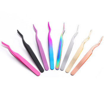 Tweezers Eyelash Lash Applicator Extension Supplies Εργαλεία μακιγιάζ από ανοξείδωτο χάλυβα Eyelash Extension Tweezers Lash Tweezer