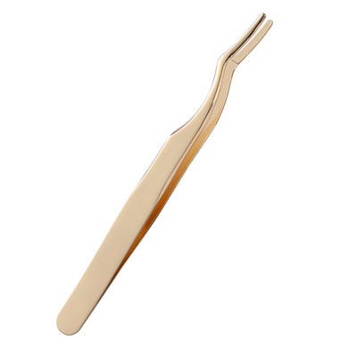 Skropstu pincetes skropstu aplikators pieaudzēšanas piederumi grima rīki nerūsējošā tērauda uzacu pieaudzēšanas pincetes skropstu pincete