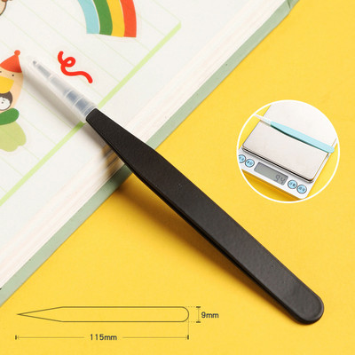 Ravna zakrivljena pinceta od nehrđajućeg čelika Šarena ružičasta plava ljubičasta DIY pinceta za trepavice Naljepnice za nokte Alat za branje kamenčića