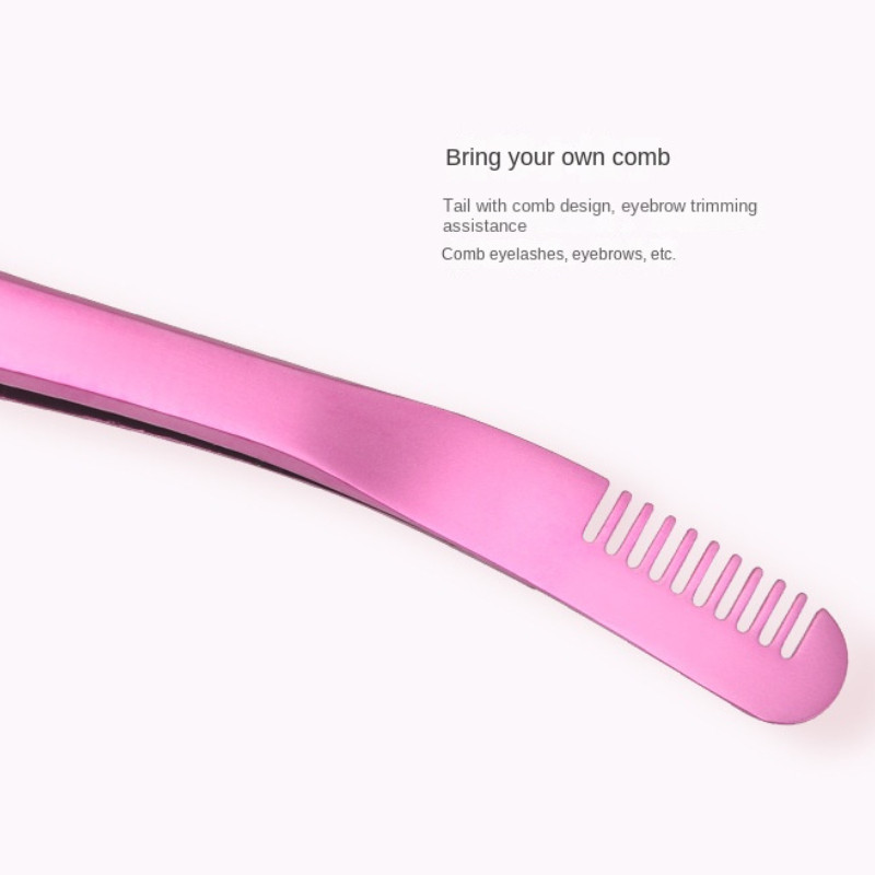1 kom. Pinceta za češalj za trepavice Anti-statički nemagnetski nehrđajući čelik Profesionalne pincete za nadogradnju trepavica Alati za šminkanje