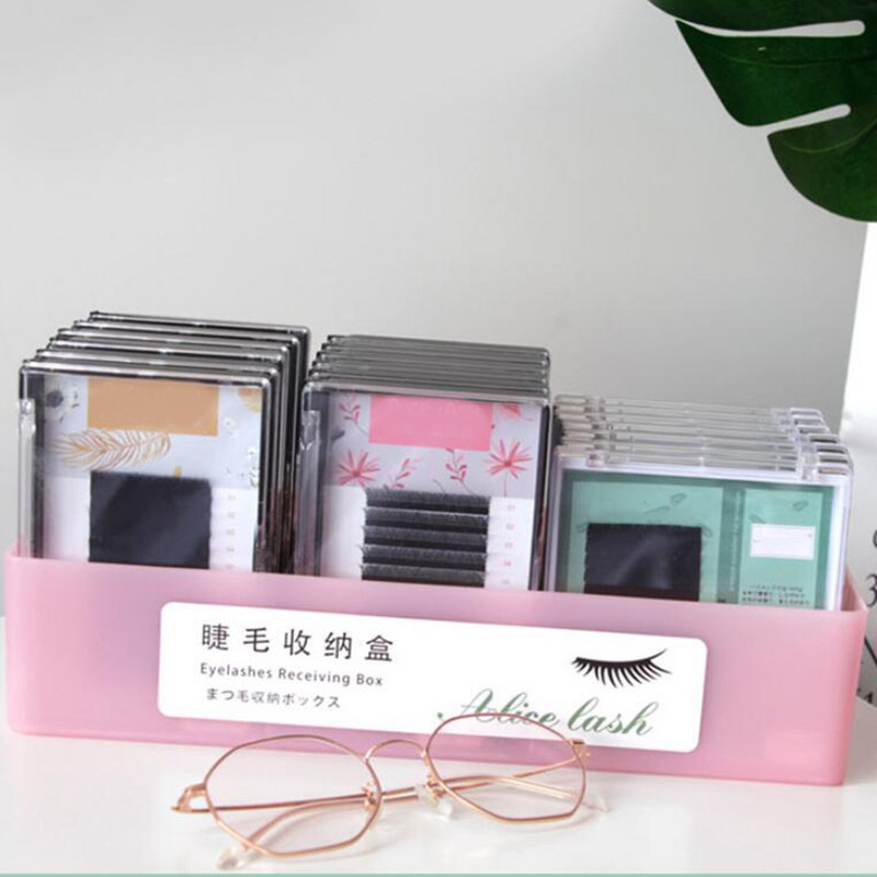 3 pretinca, veliki organizator za trepavice, alati za pohranu predmeta za umjetne trepavice, ljepilo za trepavice, stalak za pincete, stolna kutija za pohranu kozmetike