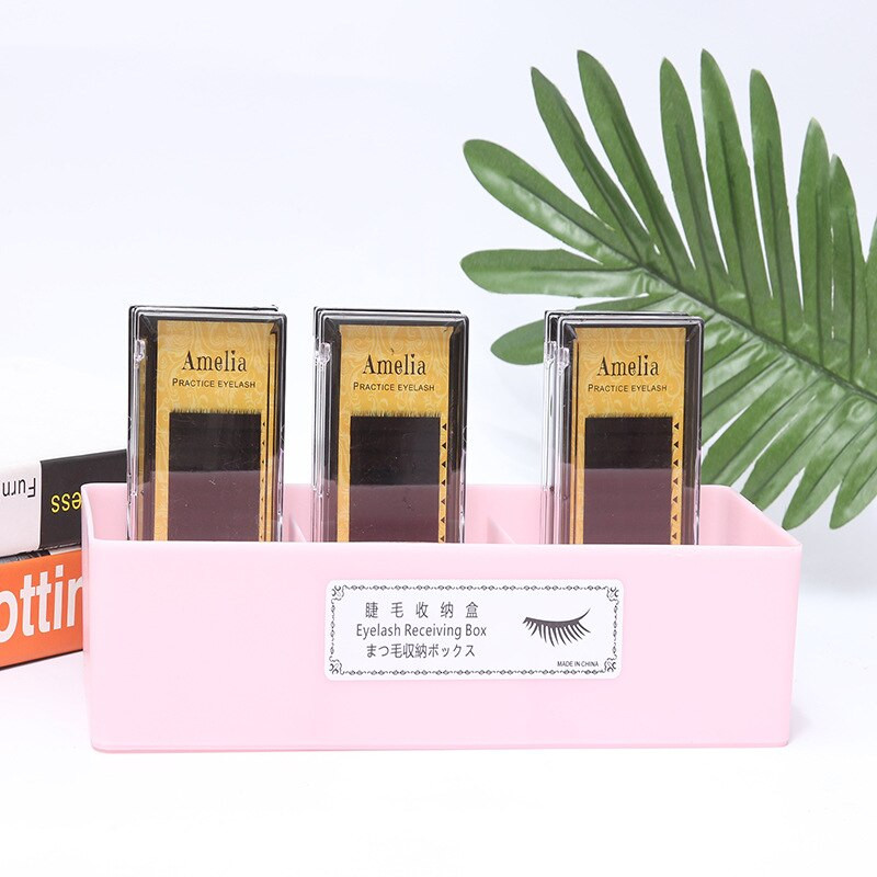 3 pretinca, veliki organizator za trepavice, alati za pohranu predmeta za umjetne trepavice, ljepilo za trepavice, stalak za pincete, stolna kutija za pohranu kozmetike